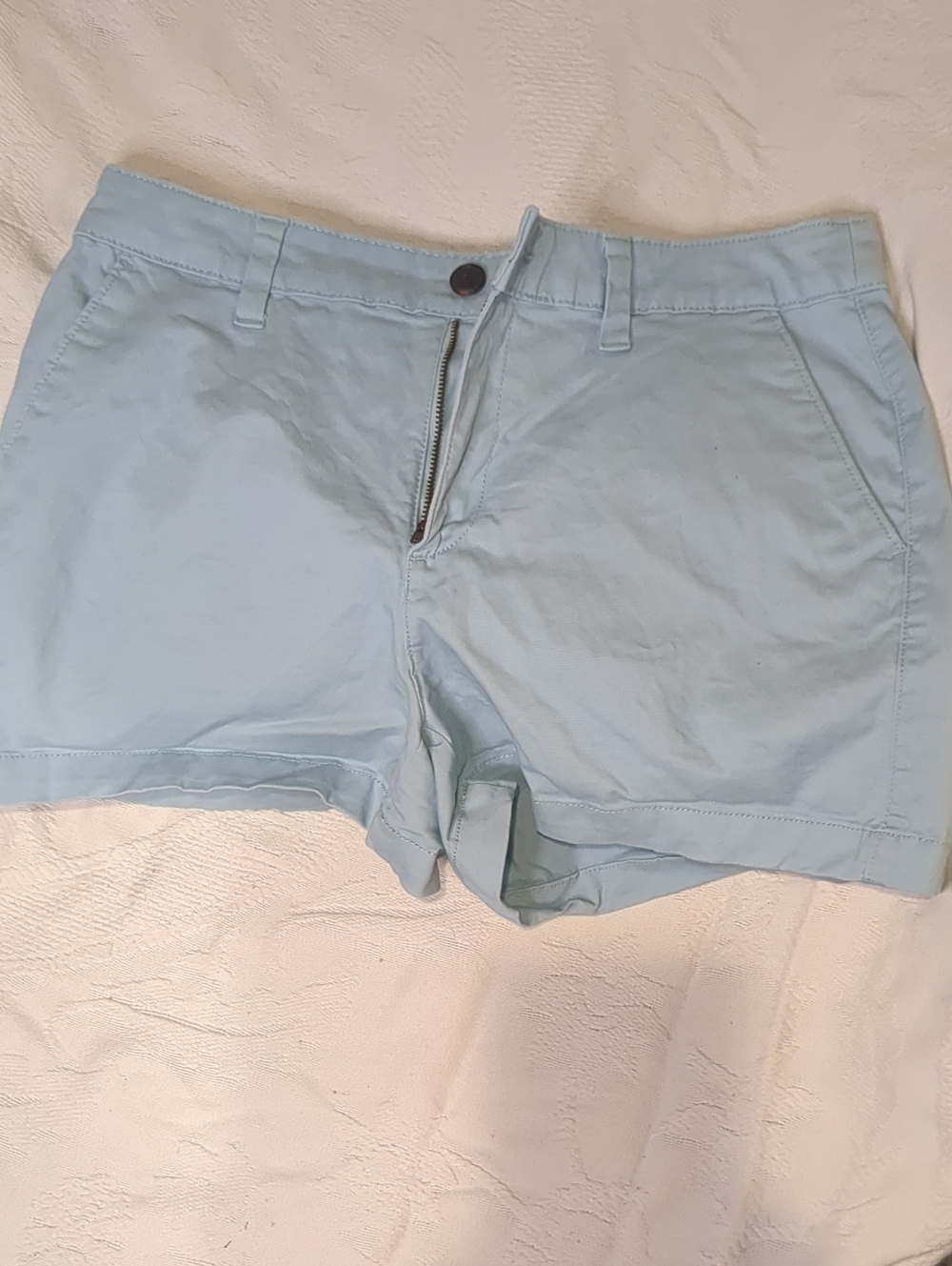 a new day Pale Blue Cotton Bermuda Shorts